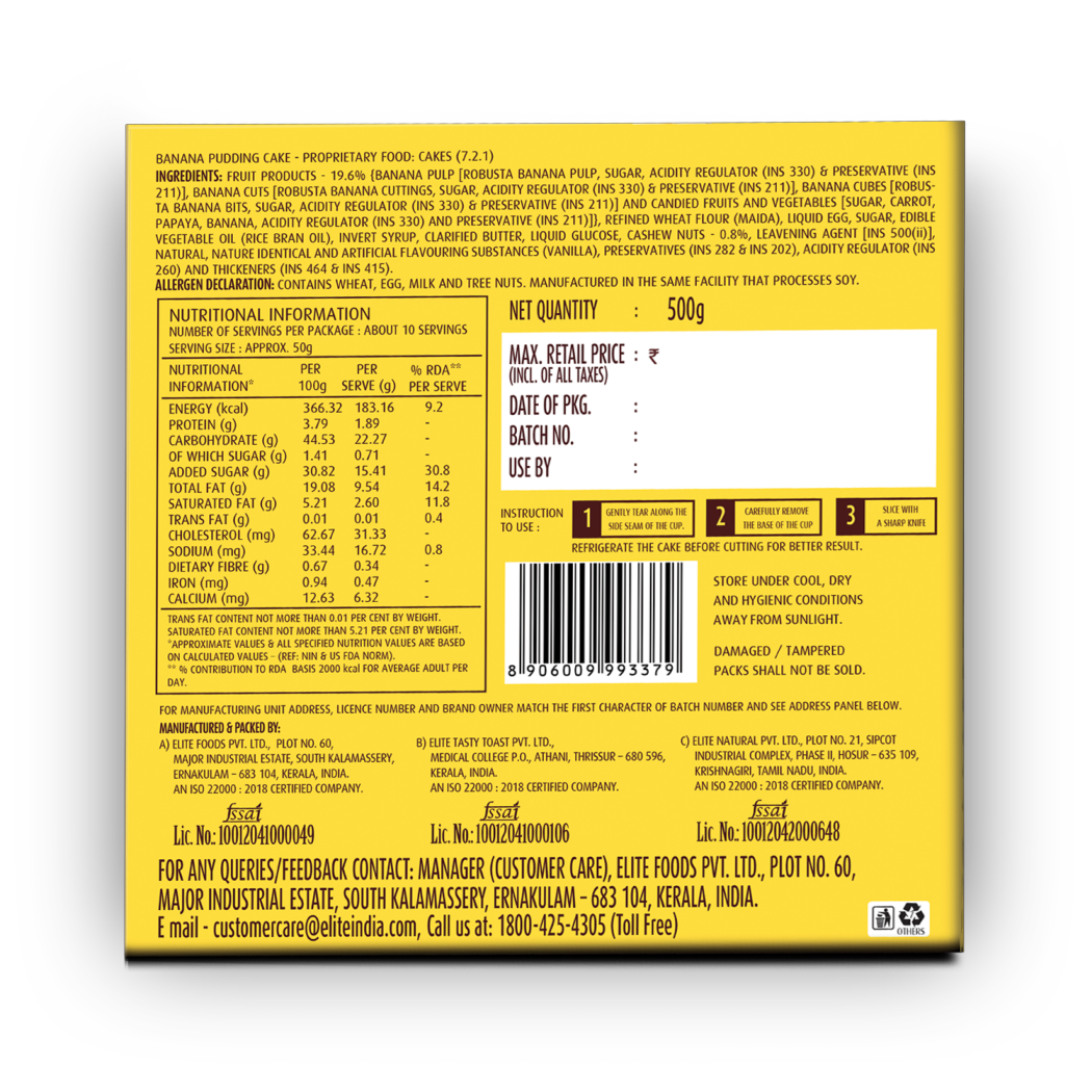 Elite banana pudding cake