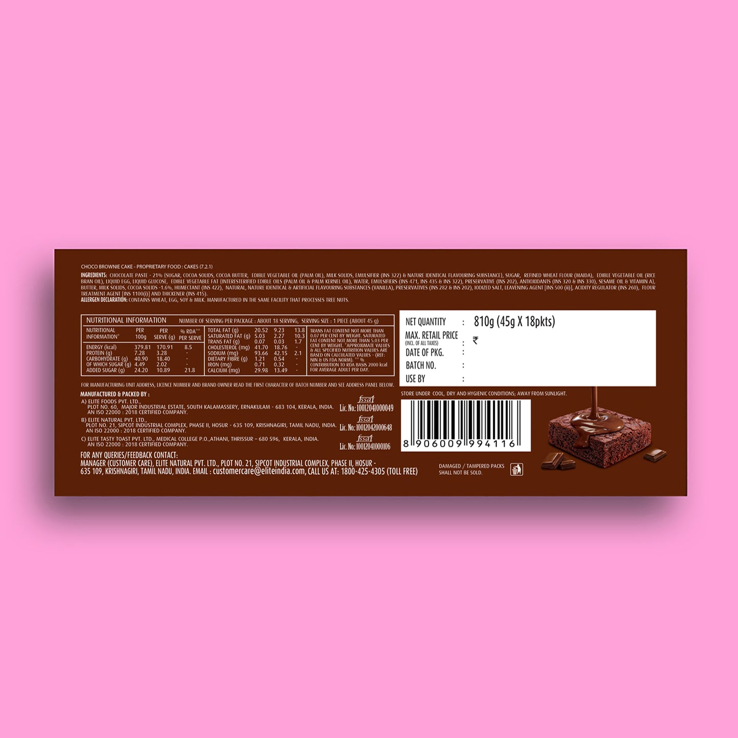 Elite dreams choco brownie