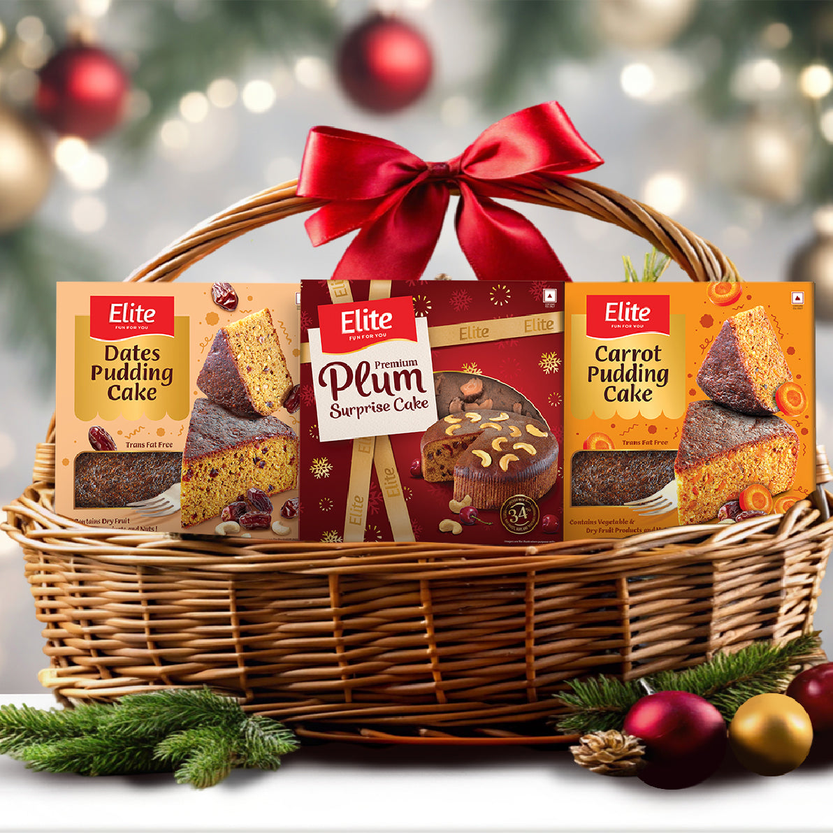 Elite Cakes Combo (Plum Surprise,Carrot & Dates Pudding)