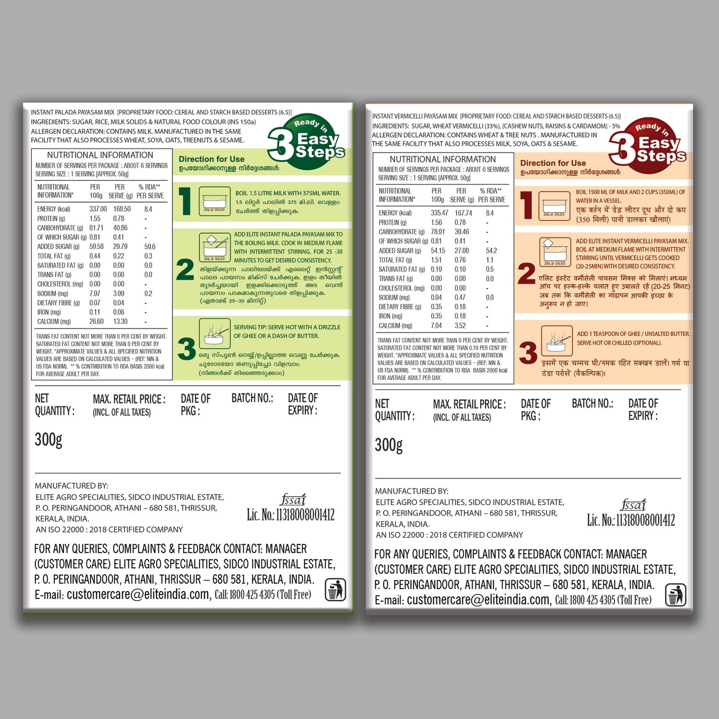 Elite payasam mix combo