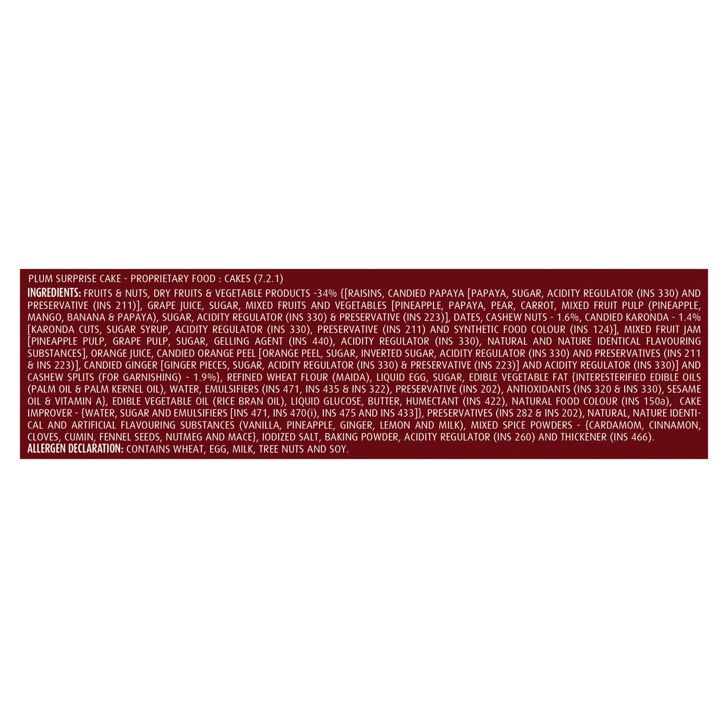 Elite plum surprise cake