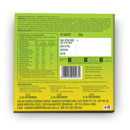 Elite pineapple pudding cake